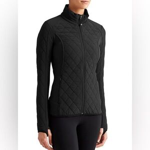 Athleta Women's Upside Quilted Jacket in Black Size XS